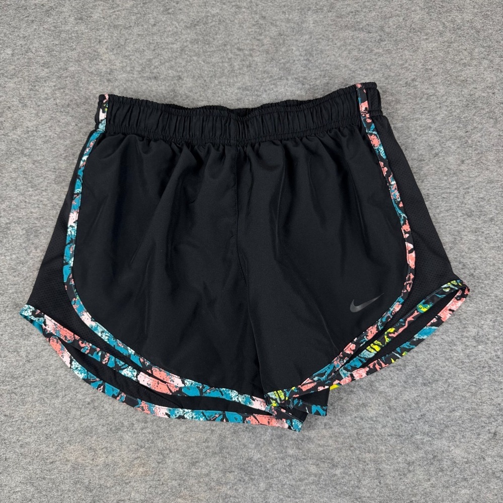 Nike Dri Fit Tempo Running Shorts 3" Lined Polyester Black Womens Small S